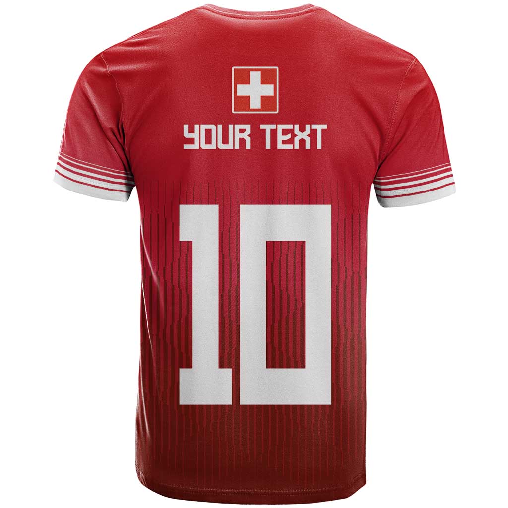 Custom Swiss Football Jersey for The Champions T Shirt LT03