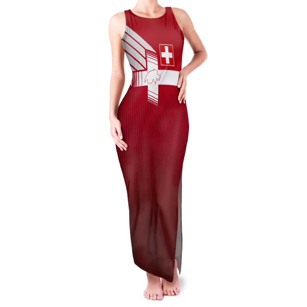 Custom Swiss Football Jersey for The Champions Tank Maxi Dress LT03
