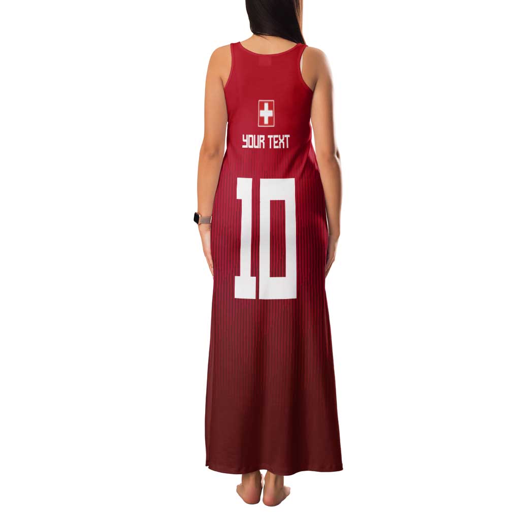 Custom Swiss Football Jersey for The Champions Tank Maxi Dress LT03