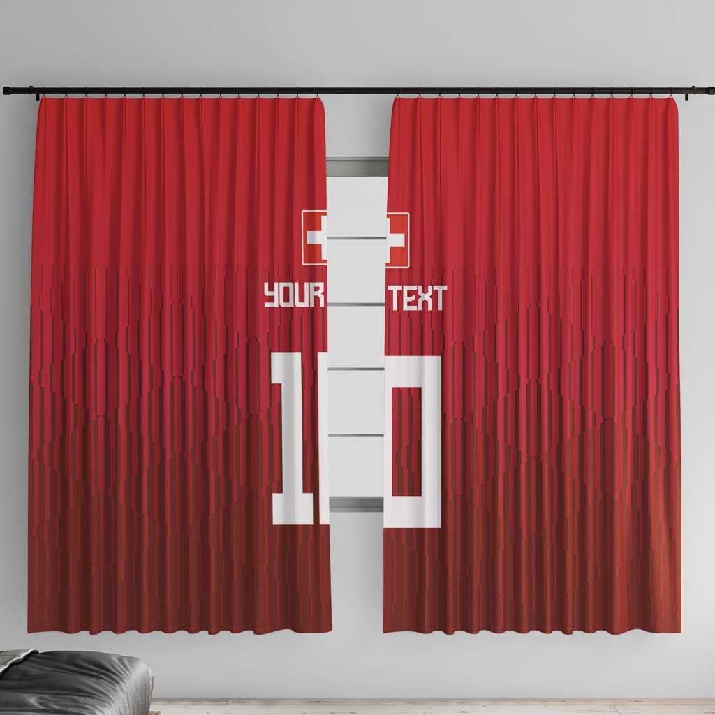 Custom Swiss Football Jersey for The Champions Window Curtain LT03