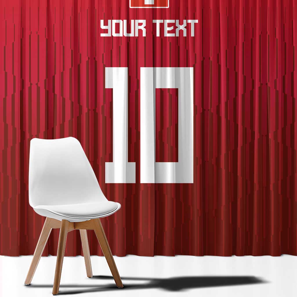 Custom Swiss Football Jersey for The Champions Window Curtain LT03