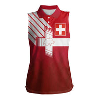 Custom Swiss Football Jersey for The Champions Women Sleeveless Polo Shirt LT03