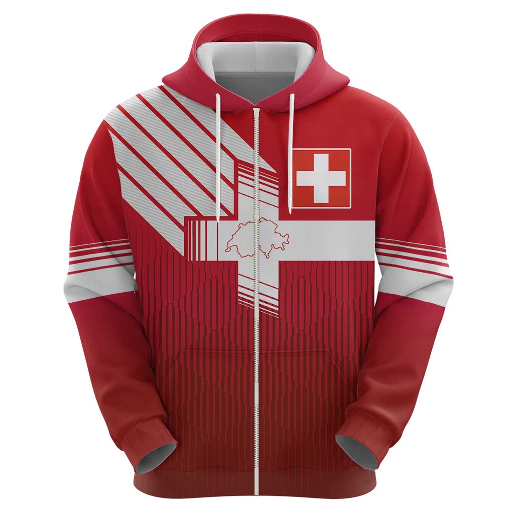 Custom Swiss Football Jersey for The Champions Zip Hoodie LT03