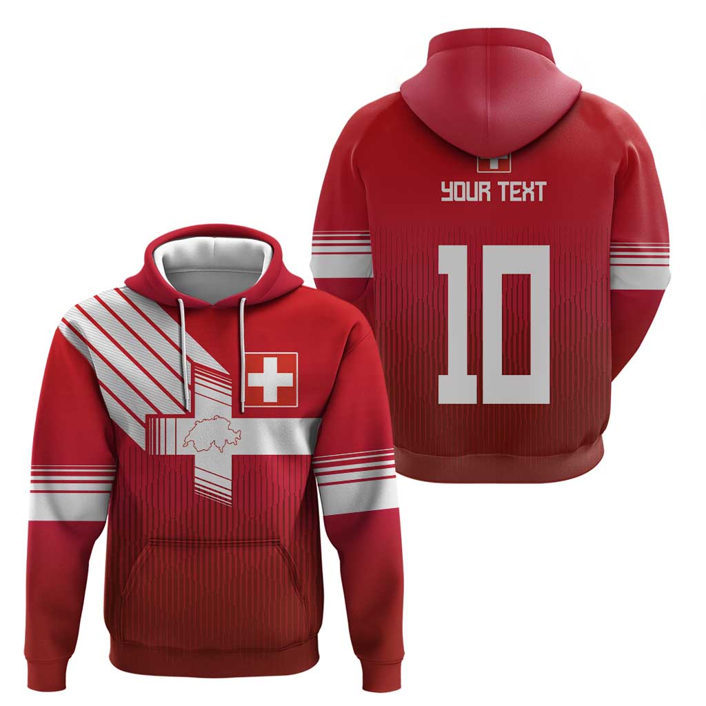Custom Swiss Football Jersey for The Champions Zip Hoodie LT03