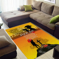 Australia ANZAC Day Area Rug Gallipoli Lest We Forget - Wonder Print Shop
