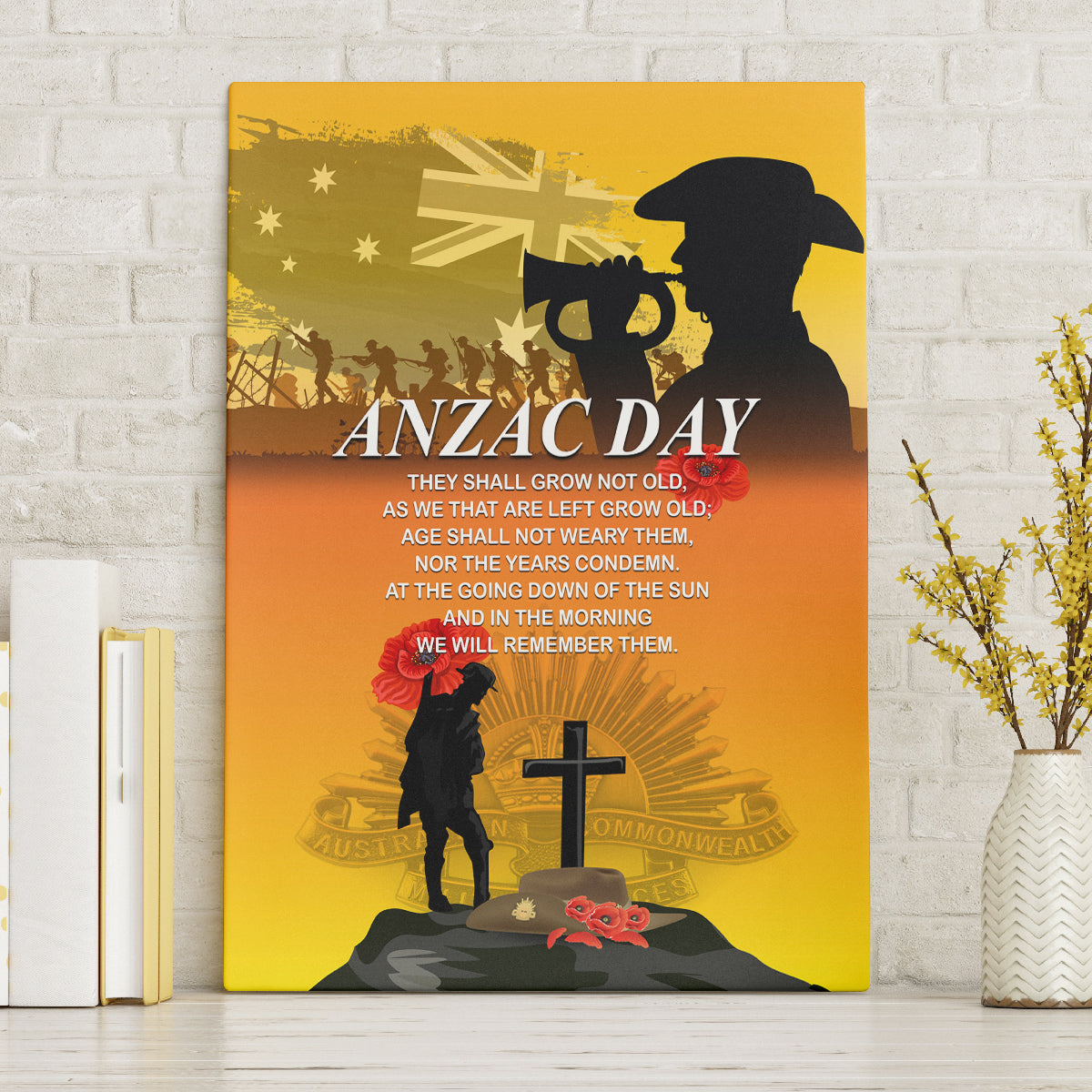 Australia ANZAC Day Canvas Wall Art Gallipoli Lest We Forget - Wonder Print Shop