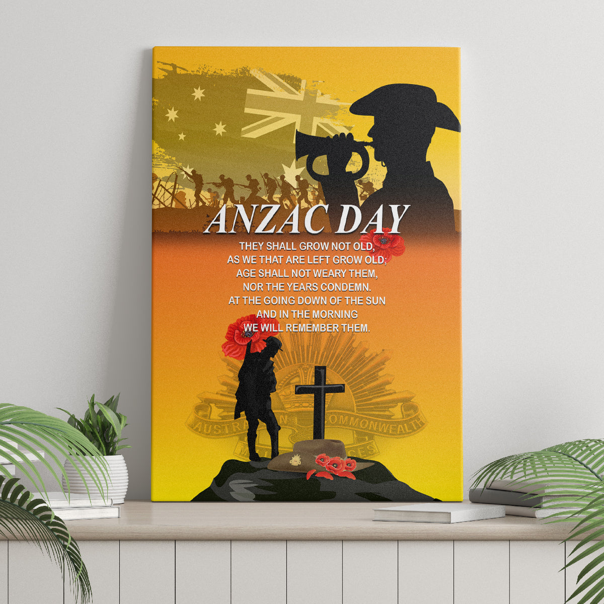Australia ANZAC Day Canvas Wall Art Gallipoli Lest We Forget - Wonder Print Shop