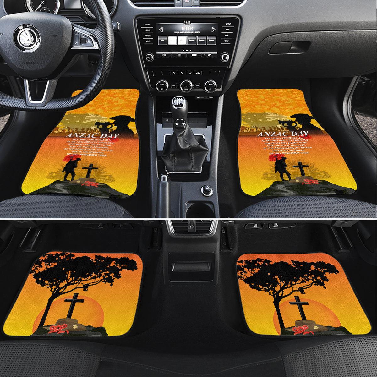 Australia ANZAC Day Car Mats Gallipoli Lest We Forget - Wonder Print Shop