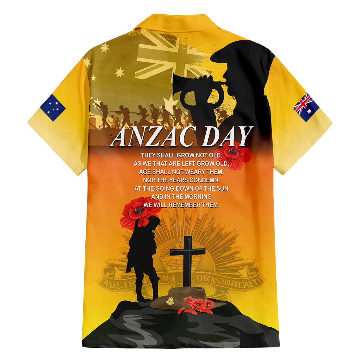 Australia ANZAC Day Family Matching Puletasi and Hawaiian Shirt Gallipoli Lest We Forget - Wonder Print Shop