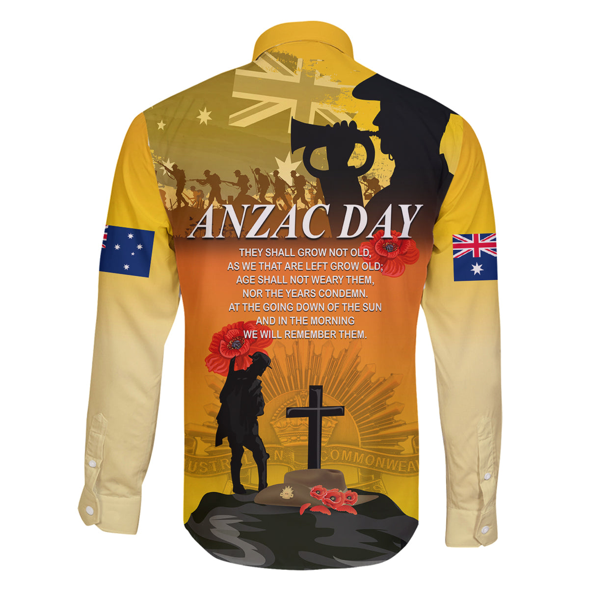Australia ANZAC Day Family Matching Tank Maxi Dress and Hawaiian Shirt Gallipoli Lest We Forget - Wonder Print Shop