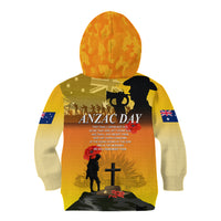 Australia ANZAC Day Kid Hoodie Gallipoli Lest We Forget - Wonder Print Shop