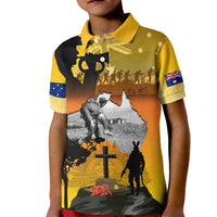 Australia ANZAC Day Kid Polo Shirt Gallipoli Lest We Forget - Wonder Print Shop