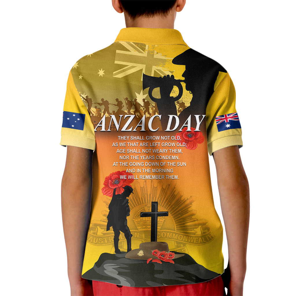 Australia ANZAC Day Kid Polo Shirt Gallipoli Lest We Forget - Wonder Print Shop