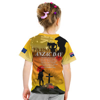 Australia ANZAC Day Kid T Shirt Gallipoli Lest We Forget - Wonder Print Shop