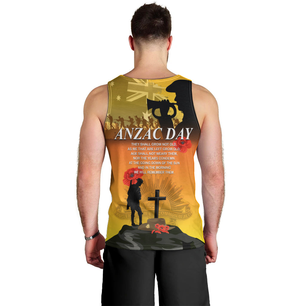 Australia ANZAC Day Men Tank Top Gallipoli Lest We Forget - Wonder Print Shop