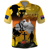 Australia ANZAC Day Polo Shirt Gallipoli Lest We Forget - Wonder Print Shop