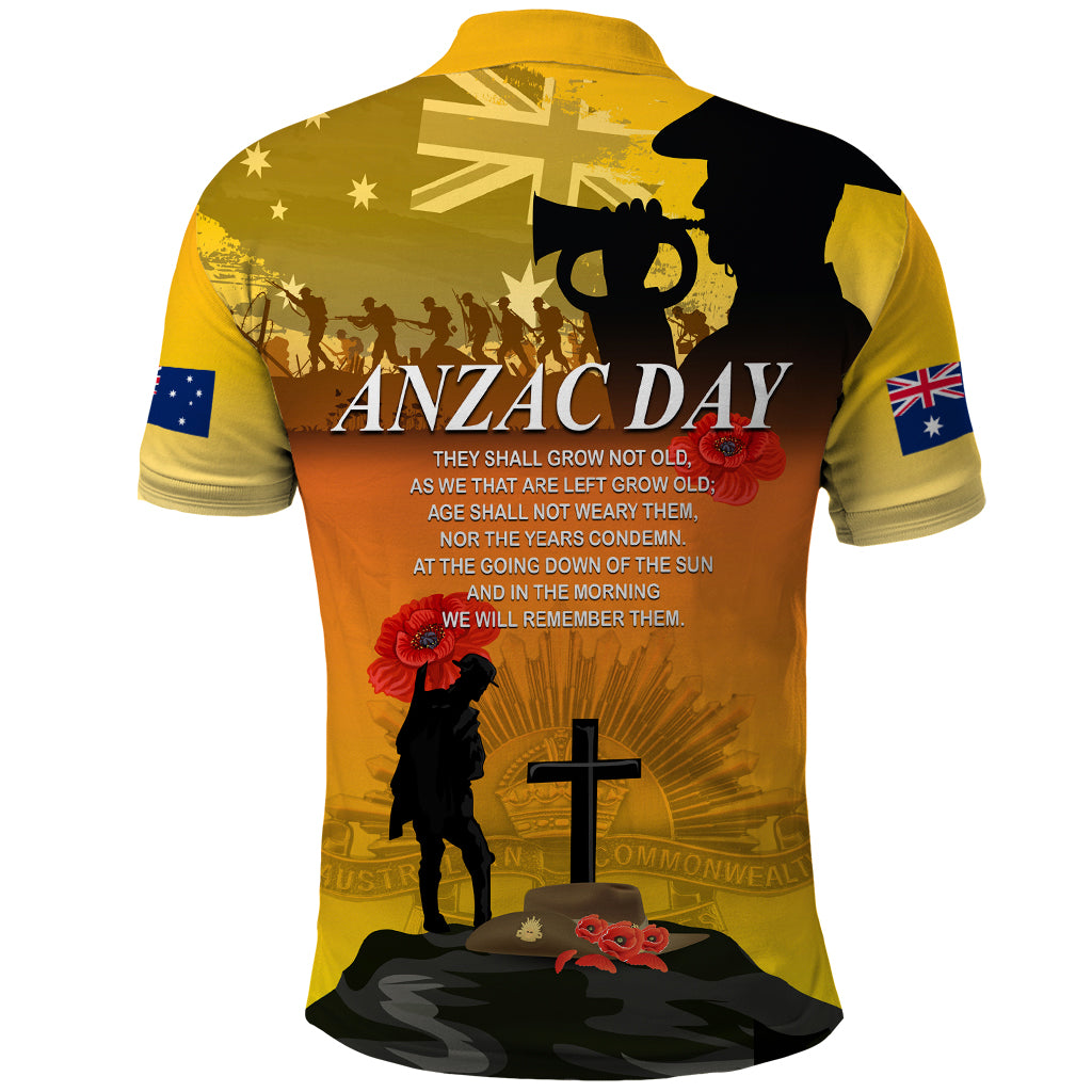 Australia ANZAC Day Polo Shirt Gallipoli Lest We Forget - Wonder Print Shop