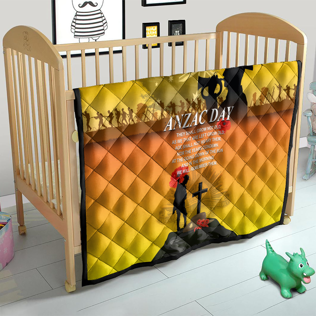 Australia ANZAC Day Quilt Gallipoli Lest We Forget - Wonder Print Shop