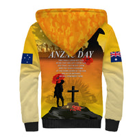 Australia ANZAC Day Sherpa Hoodie Gallipoli Lest We Forget - Wonder Print Shop