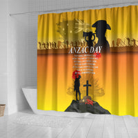 Australia ANZAC Day Shower Curtain Gallipoli Lest We Forget