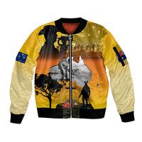 Australia ANZAC Day Sleeve Zip Bomber Jacket Gallipoli Lest We Forget - Wonder Print Shop