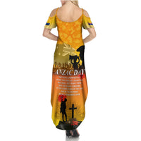 Australia ANZAC Day Summer Maxi Dress Gallipoli Lest We Forget - Wonder Print Shop