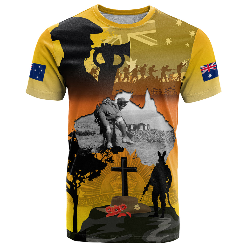 Australia ANZAC Day T Shirt Gallipoli Lest We Forget - Wonder Print Shop