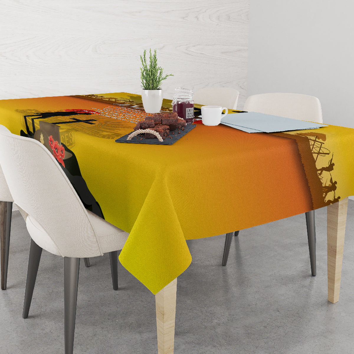 Australia ANZAC Day Tablecloth Gallipoli Lest We Forget - Wonder Print Shop