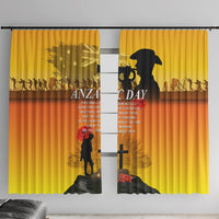 Australia ANZAC Day Window Curtain Gallipoli Lest We Forget - Wonder Print Shop
