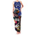 Personalised United States and American Samoa Family Matching Tank Maxi Dress and Hawaiian Shirt Bald Eagle Rose and Hibiscus Flower - Wonder Print Shop
