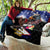 Personalised United States and American Samoa Quilt Bald Eagle Rose and Hibiscus Flower - Wonder Print Shop