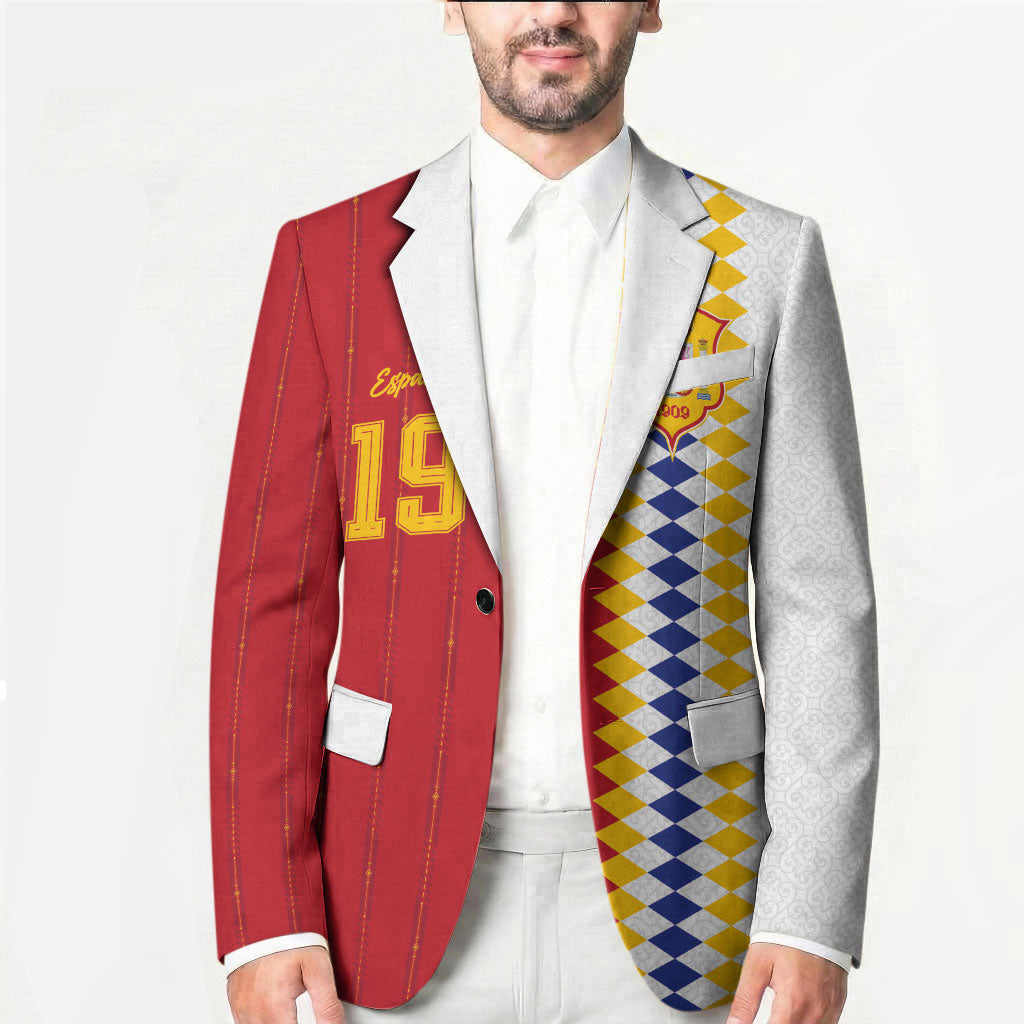 Spain Football 2026 Custom Blazer La Roja Red and White Split