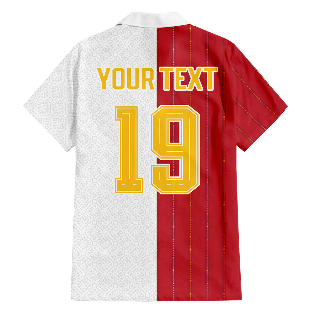 Spain Football 2026 Custom Hawaiian Shirt La Roja Red and White Split