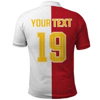 Spain Football 2026 Custom Polo Shirt La Roja Red and White Split