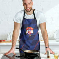 Croatia Football Apron Glagolitic Script Checkerboard Sporty Style Away Color