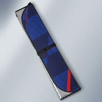 Croatia Football Auto Sun Shade Glagolitic Script Checkerboard Sporty Style Away Color