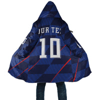 Croatia Football Custom Cloak Glagolitic Script Checkerboard Sporty Style Away Color