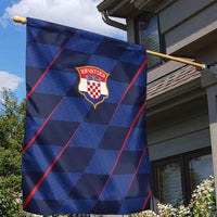Croatia Football Garden Flag Glagolitic Script Checkerboard Sporty Style Away Color