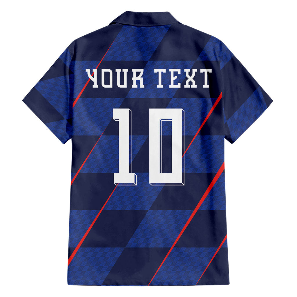 Croatia Football Custom Hawaiian Shirt Glagolitic Script Checkerboard Sporty Style Away Color