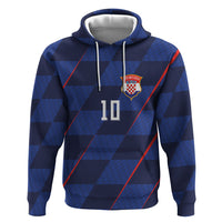 Croatia Football Custom Hoodie Glagolitic Script Checkerboard Sporty Style Away Color