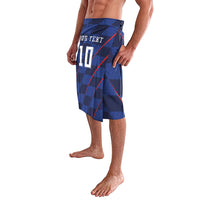 Croatia Football Custom Lavalava Glagolitic Script Checkerboard Sporty Style Away Color