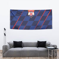 Croatia Football Tapestry Glagolitic Script Checkerboard Sporty Style Away Color