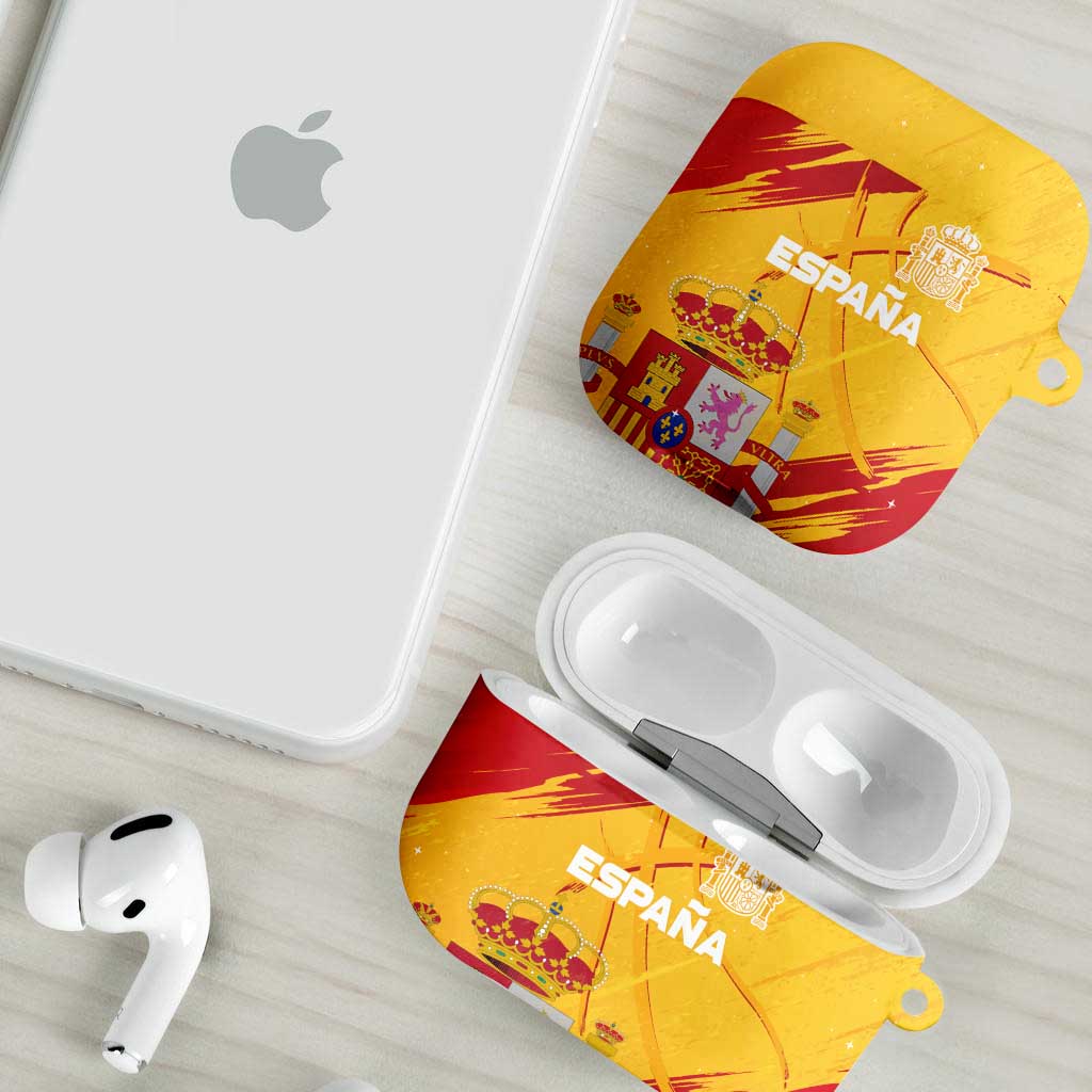 Basketball Fan Jersey Spanish AirPods Case Royal Seal of España - Wonder Print Shop