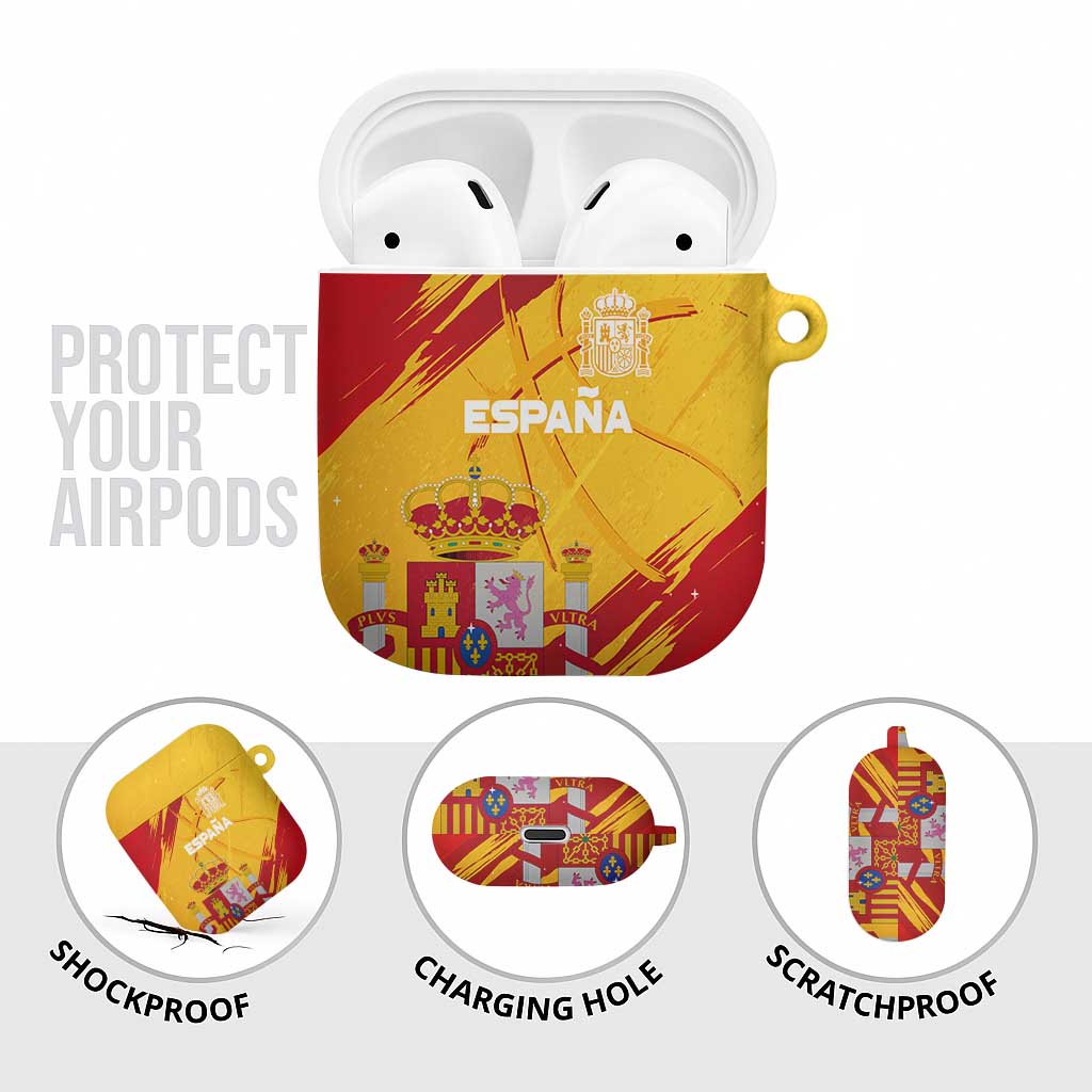 Basketball Fan Jersey Spanish AirPods Case Royal Seal of España - Wonder Print Shop