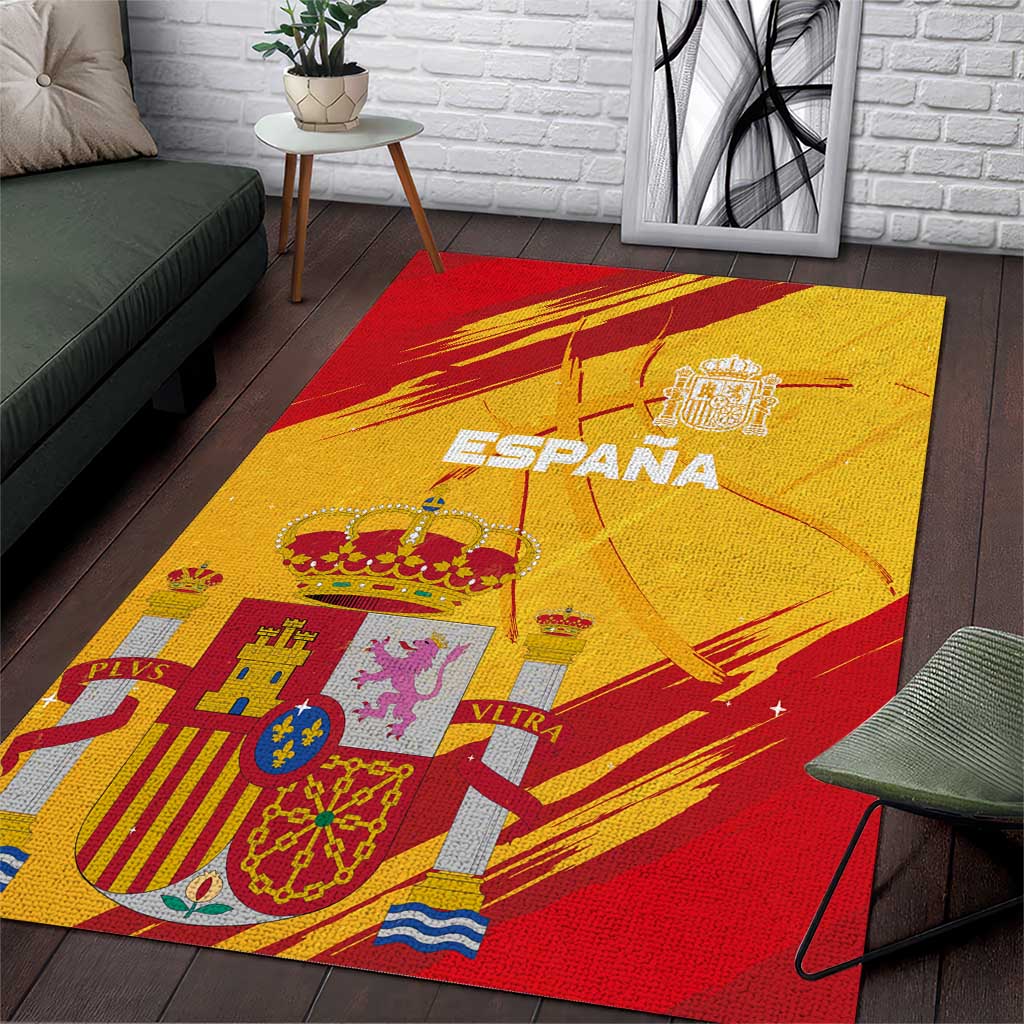 Basketball Fan Jersey Spanish Area Rug Royal Seal of España - Wonder Print Shop