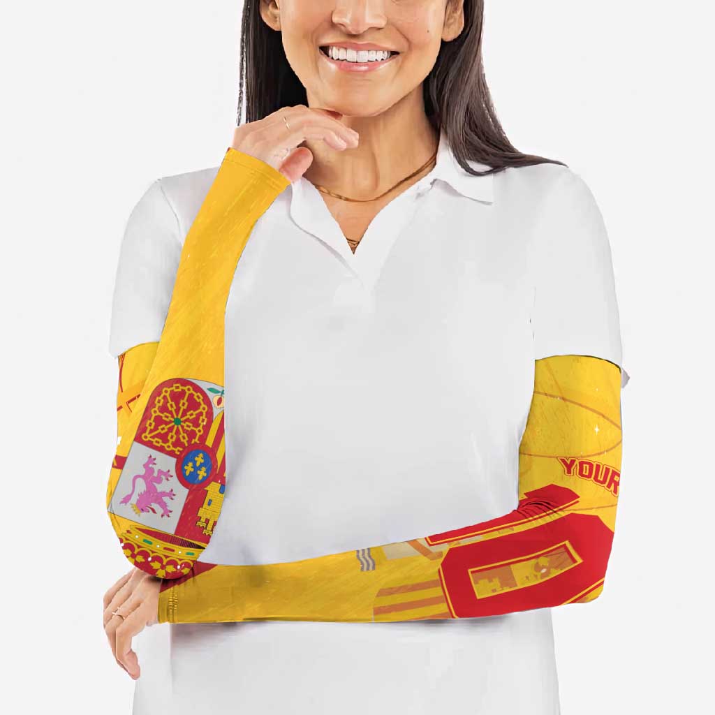 Basketball Fan Jersey Spanish Arm Sleeves Royal Seal of España - Wonder Print Shop
