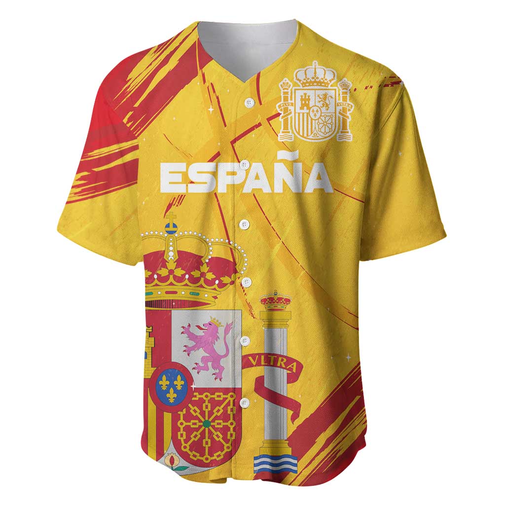 Custom Basketball Fan Jersey Spanish Baseball Jersey Royal Seal of España - Wonder Print Shop