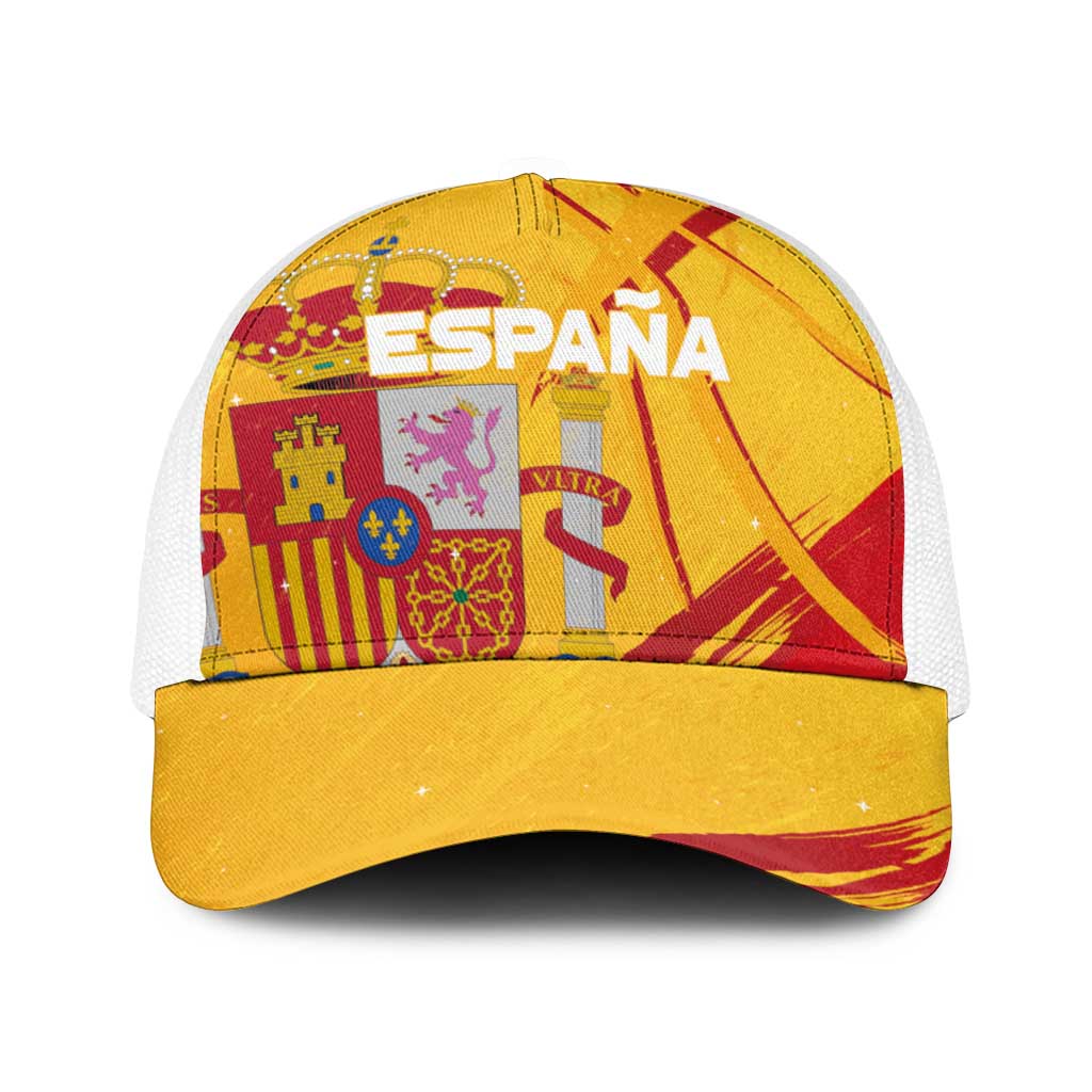 Basketball Fan Jersey Spanish Baseball Net Cap Royal Seal of España - Wonder Print Shop