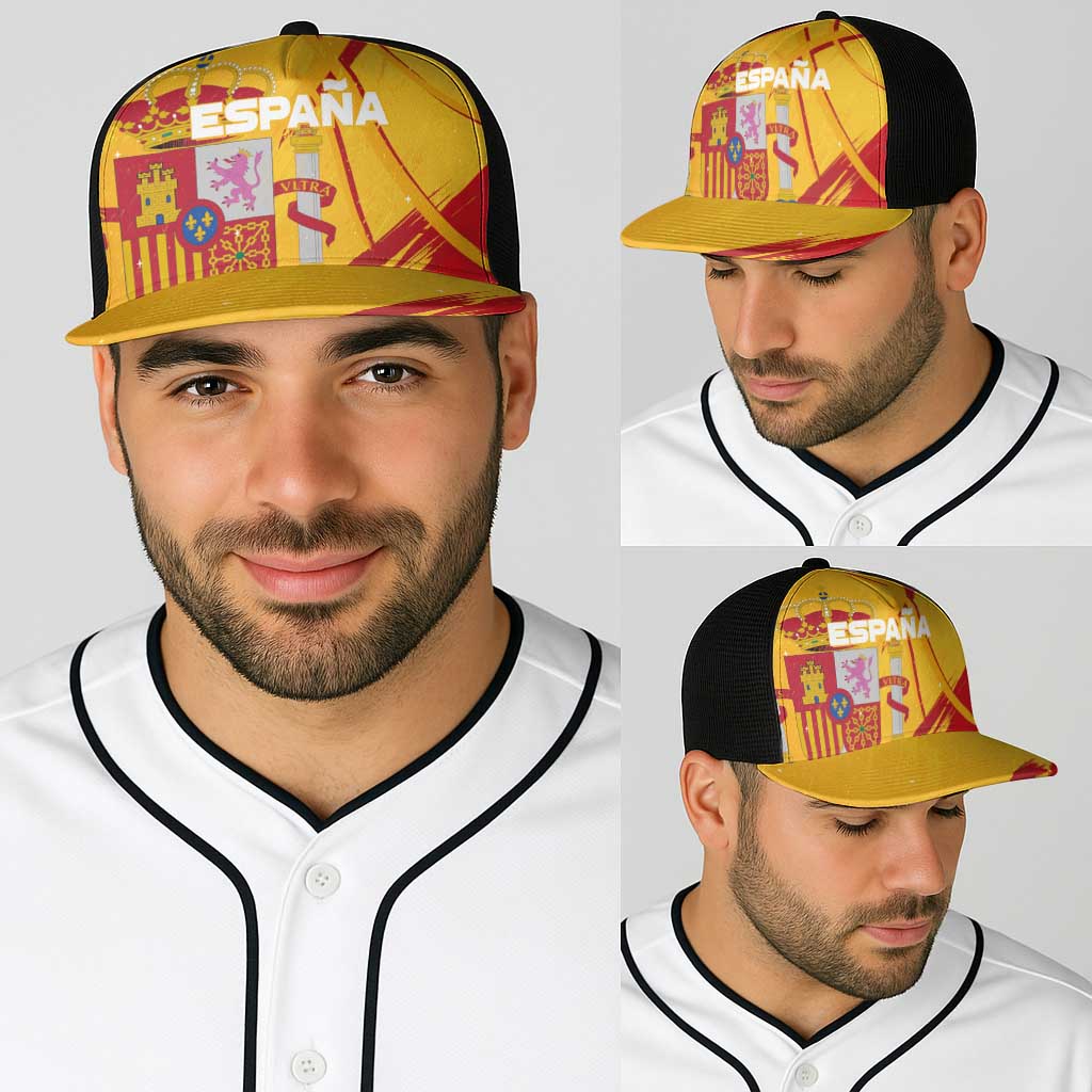 Basketball Fan Jersey Spanish Baseball Net Cap Royal Seal of España - Wonder Print Shop