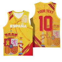 Custom Basketball Fan Jersey Spanish Basketball Jersey Royal Seal of España - Wonder Print Shop
